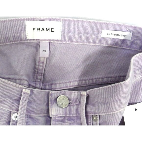 FRAME LeBrigette Short purple jean cut offs women's size 25 inseam 3" NEW - Picture 4 of 4